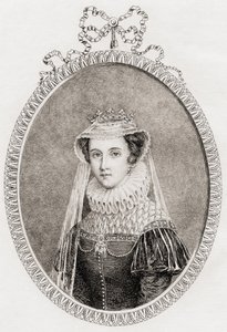 María Reina de Escocia (1542-87) también María Estuardo de Philippe after Mercier
